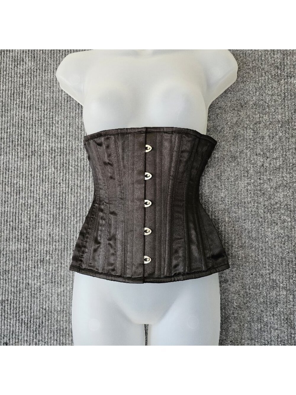 What Katie Did Mae Extreme Black Satin Corset Size 20 Super Curvy!